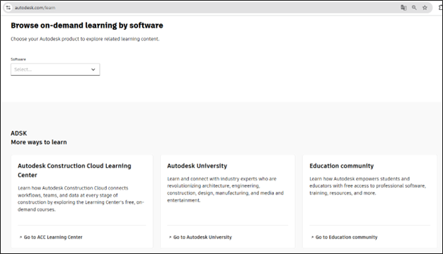 TỔNG QUAN VỀ AUTODESK LEARNING AUTODESK CONSTRUCTION CLOUD LEARNING CENTER